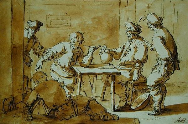In the Bar, 1633 by Andries Both