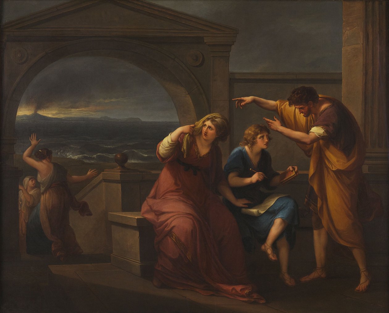 Pliny the Younger and his Mother at Misenum, 79 A.D. by Angelica Kauffmann