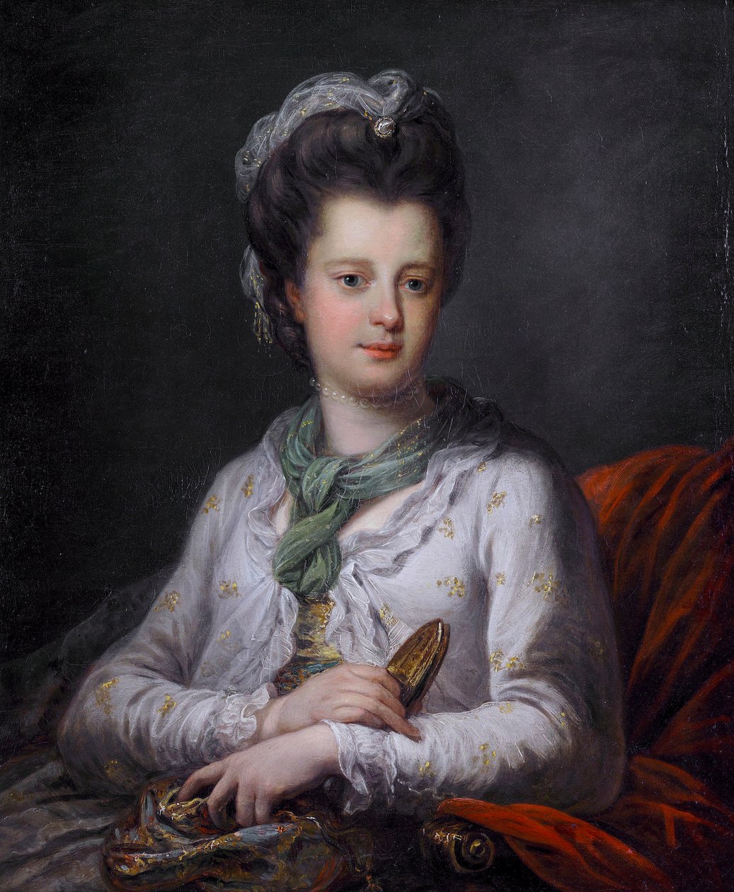 Portrait of Elizabeth Kerr, née Fortescue, Marchioness of Lothian by Angelica Kauffmann