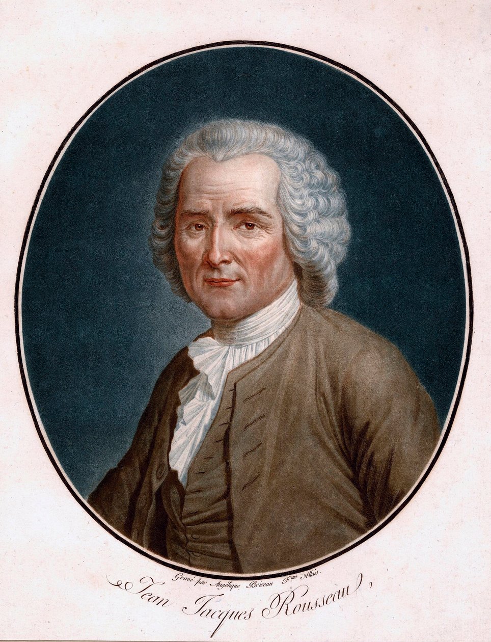 Portrait of Jean-Jacques Rousseau by Angelique (fl.1796 d.1827) Allais
