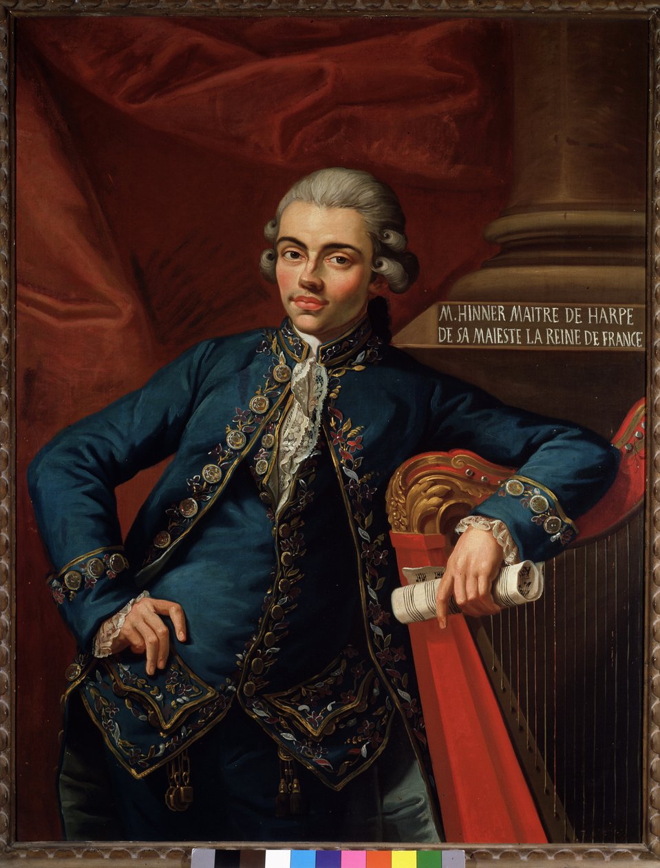 Portrait of Philip Joseph Hinner, German Composer and Harpist by Angelo Crescimbeni