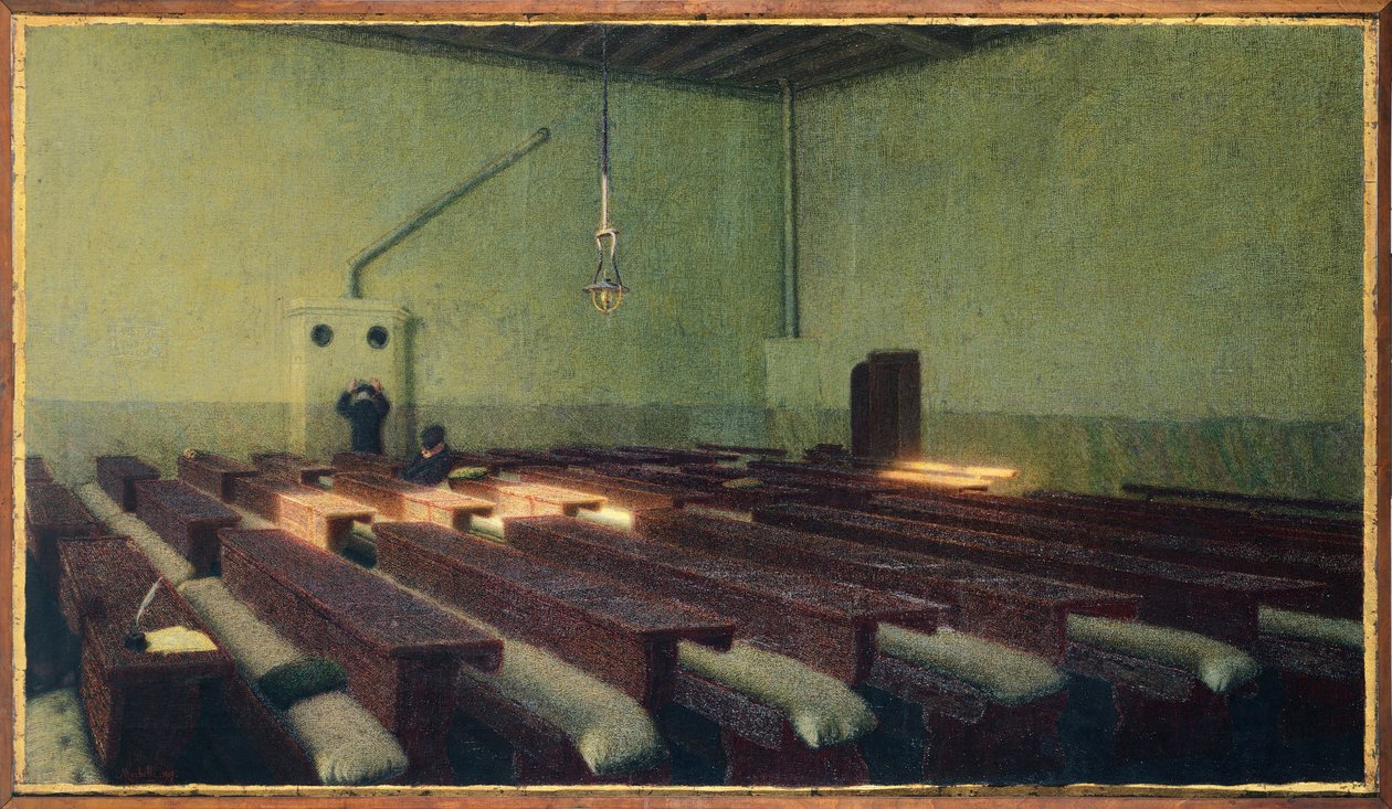 Christmas at Pio Albergo Trivulzio by Angelo Morbelli (1854-1919) by Angelo Morbelli