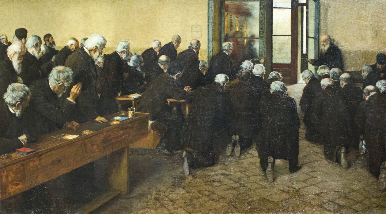 The Viaticum by Angelo Morbelli