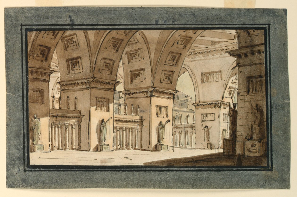 Stage Design, Interior of Palace by Angelo Toselli