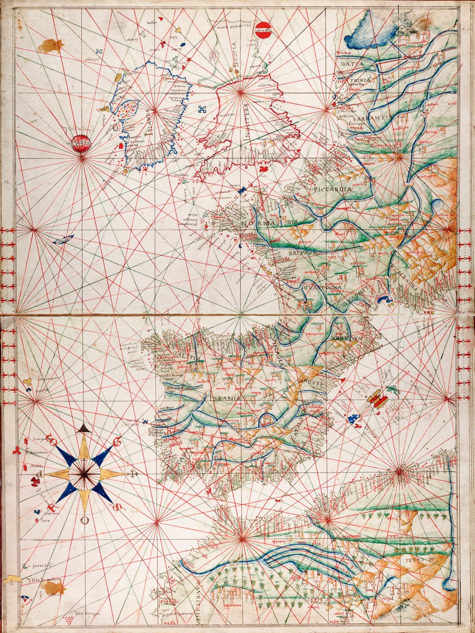 Atlantic coasts of Europe and west Mediterranean by Angelo de Conte Freducci