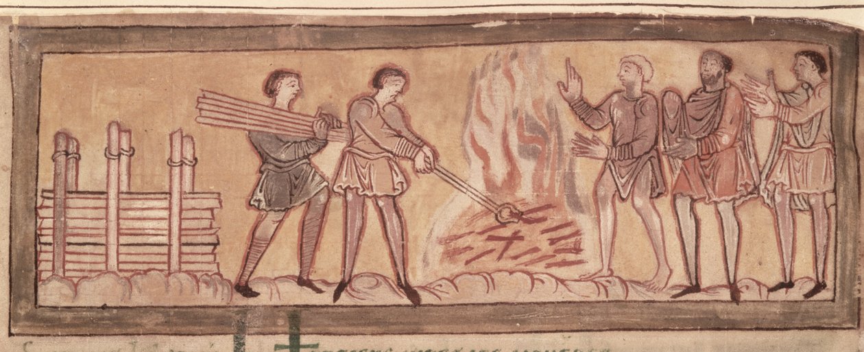 Warming and Smithying, c.1030 by Anglo Saxon
