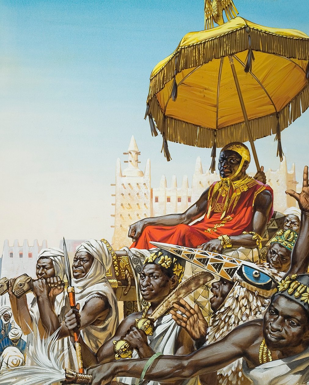 Mansa Kankan Musa I, 14th century king of the Mali Empire by Angus McBride