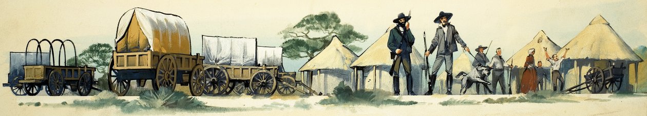 Pioneers in Mashonaland, Africa by Angus McBride