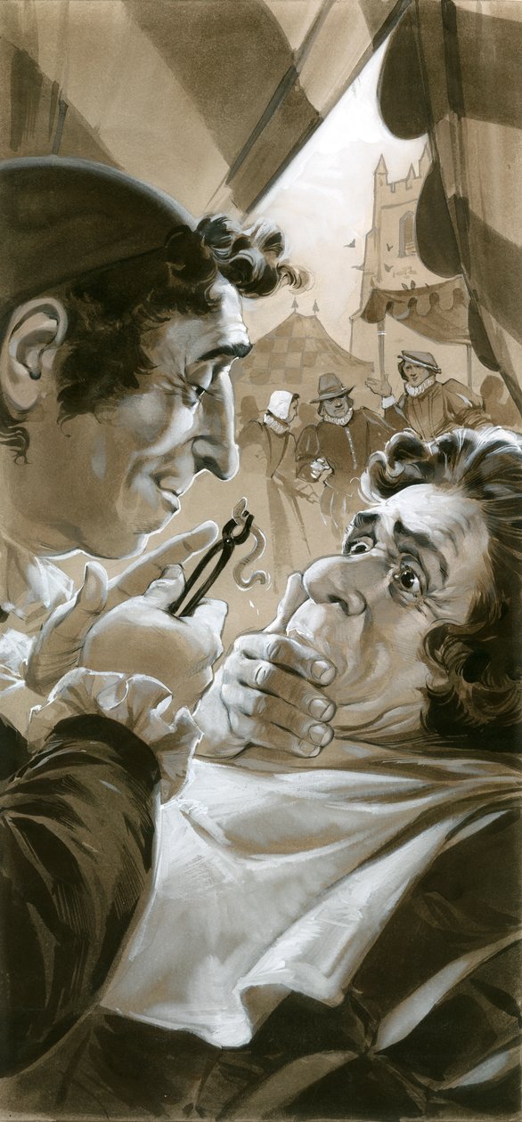 Quack Dentist with Worm by Angus McBride