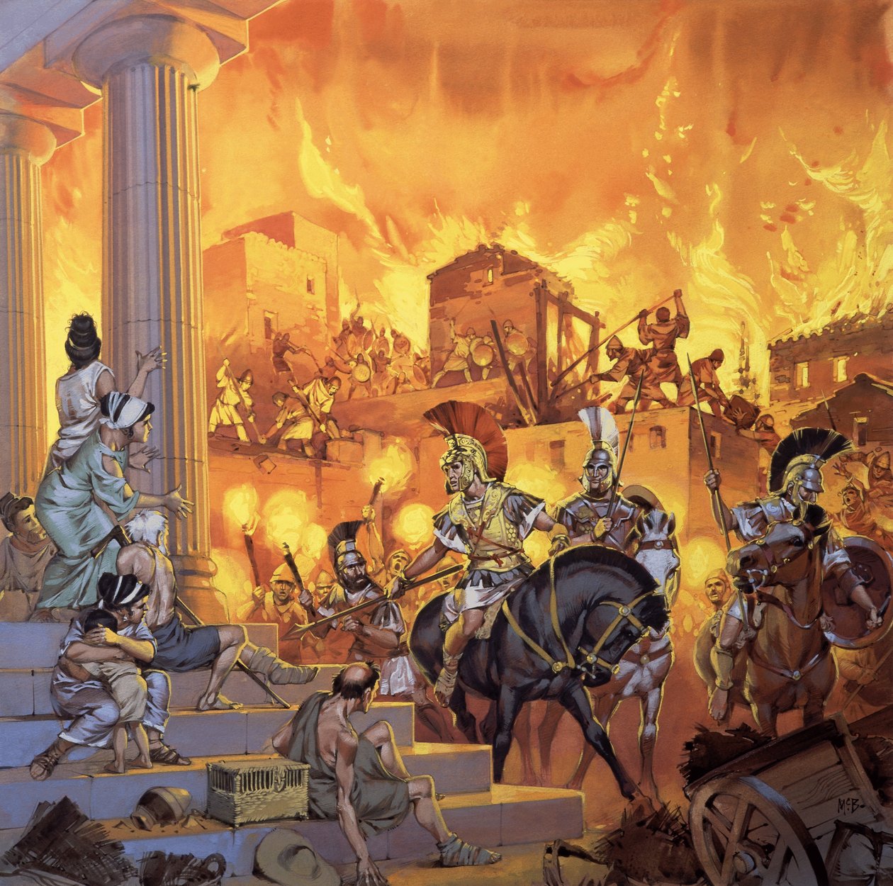 Unidentified Roman attack by Angus McBride