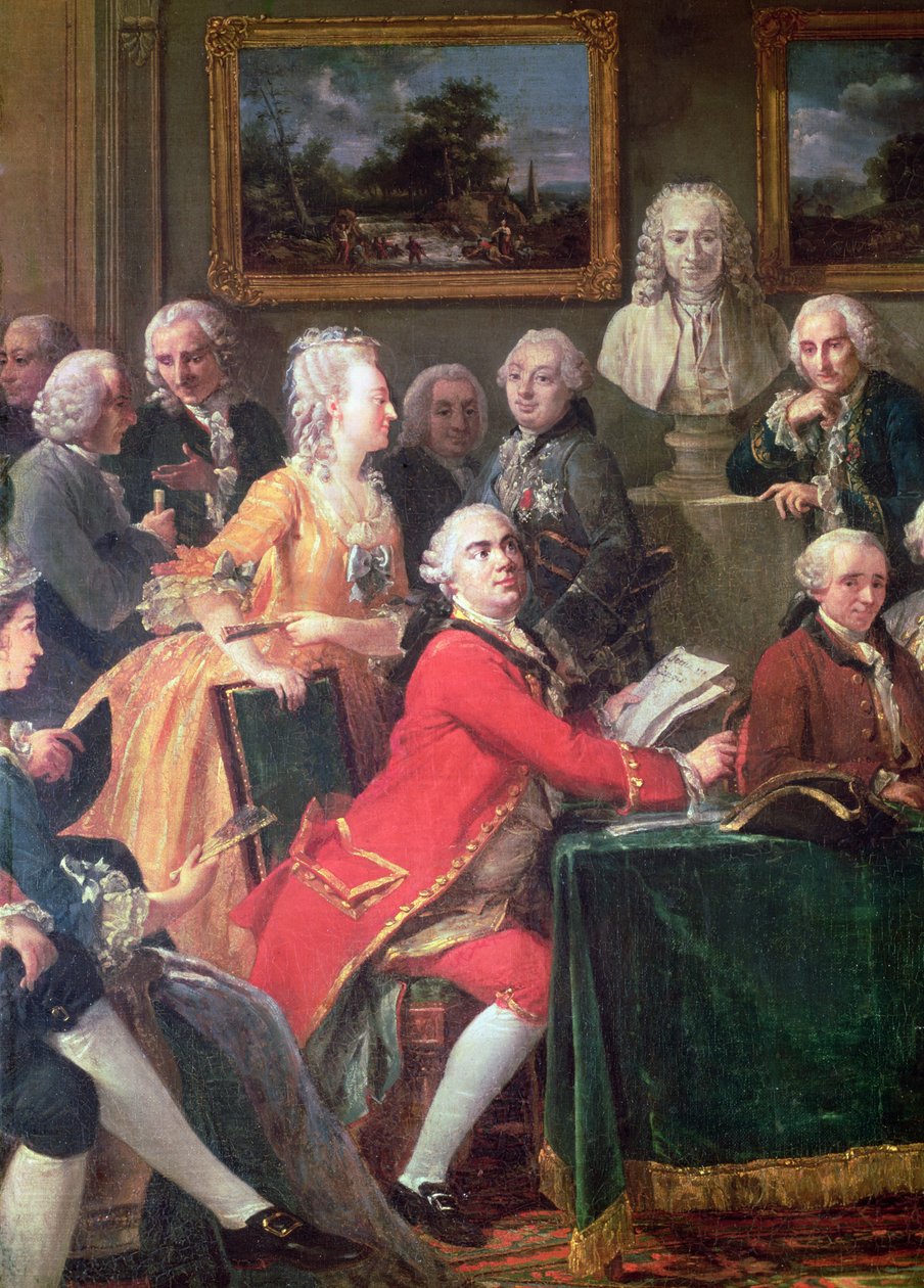 An Soirée at the Home of Madame Geoffrin (detail) by Anicet Charles Lemonnier