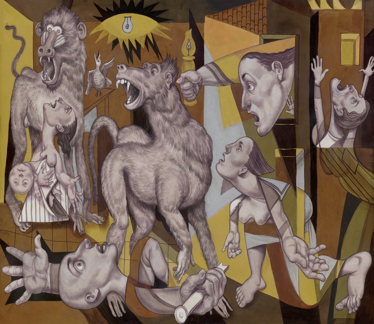 The Guereza Guernica by Anita Kunz