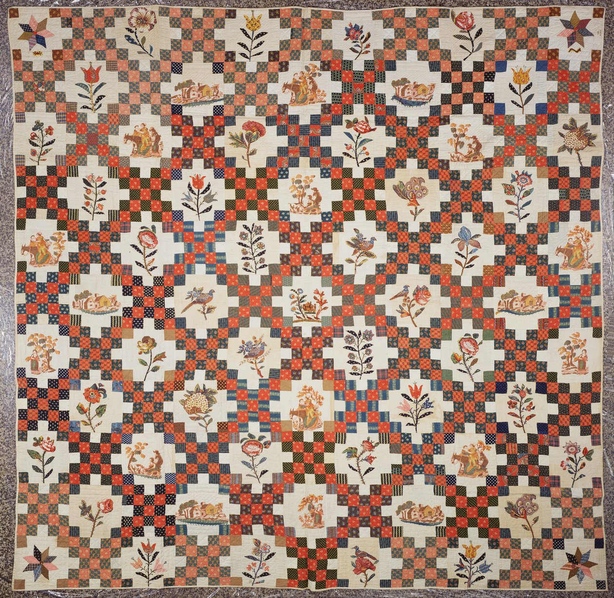 Quilt, 1822 by Ann Maria Warner