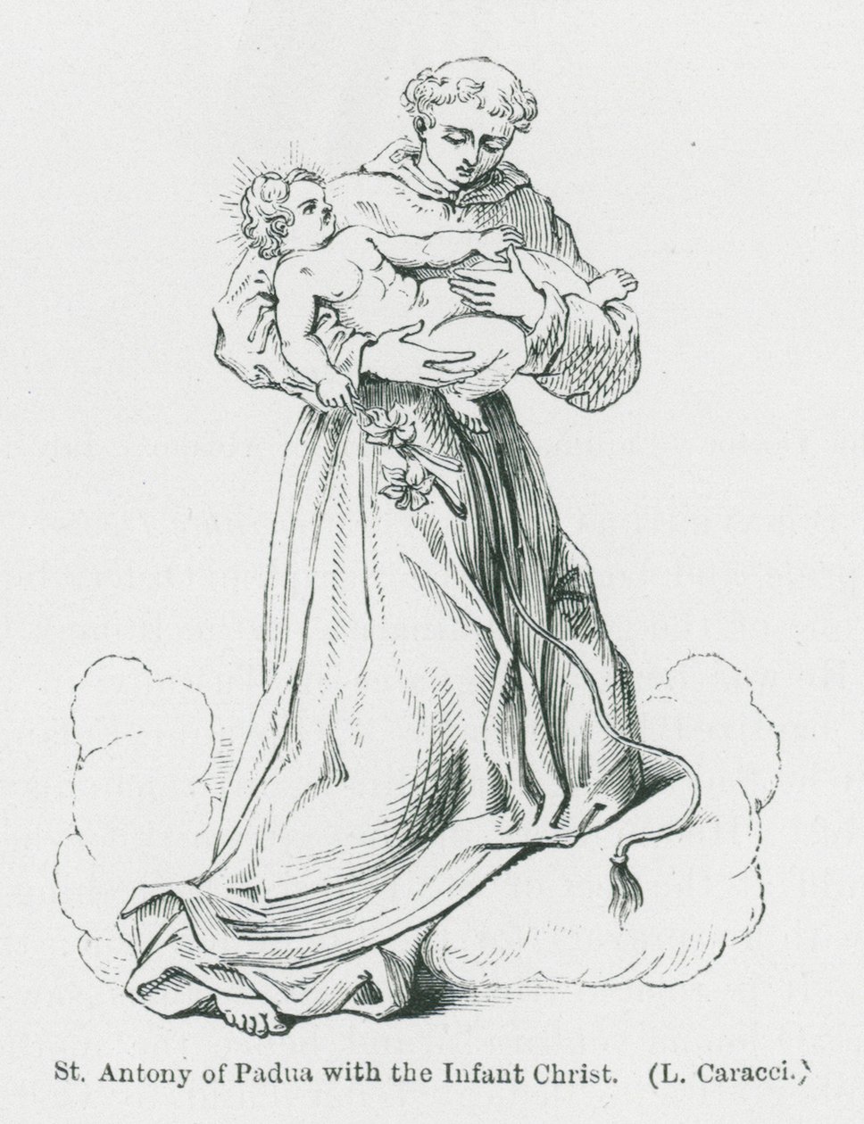 St Antony of Padua with the Infant Christ by Anna Brownell Jameson