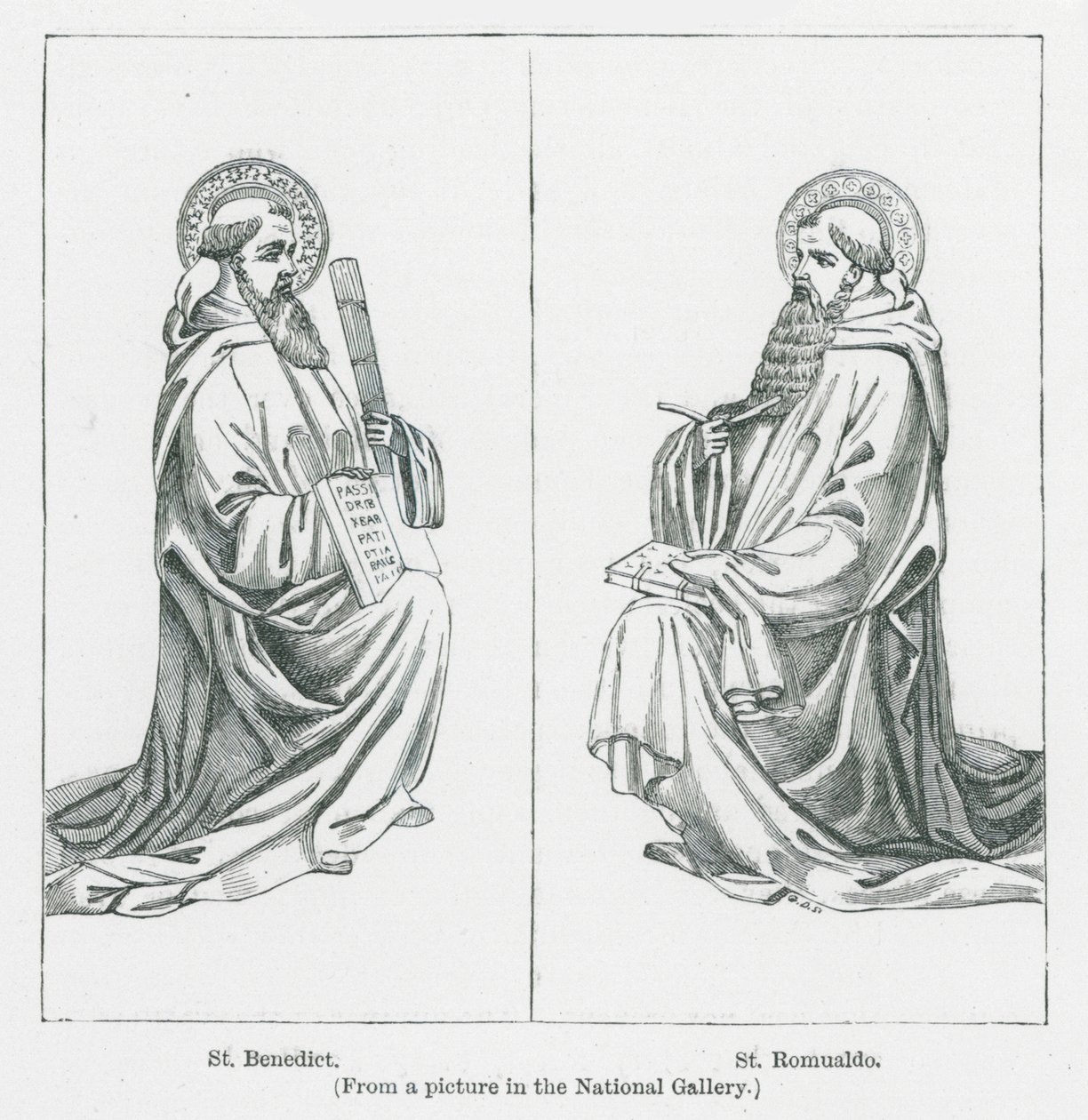 St Benedict, St Romualdo by Anna Brownell Jameson