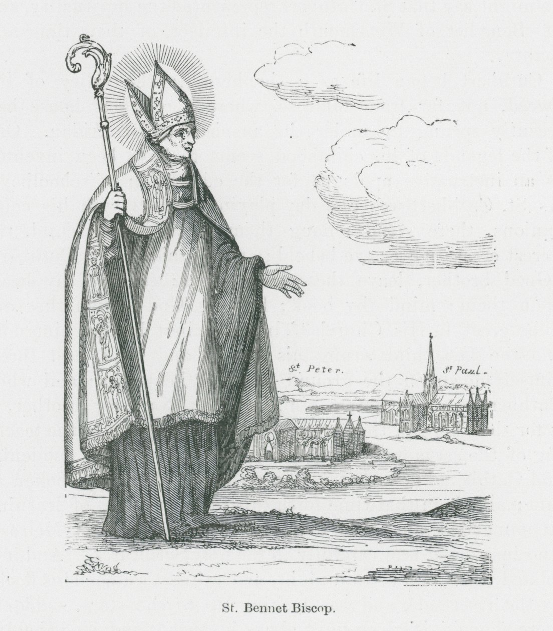 St Bennet Biscop by Anna Brownell Jameson