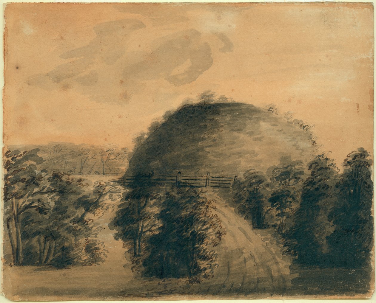 Drawing of Big Mound by Anna Maria Von Phul by Anna Maria von Phul