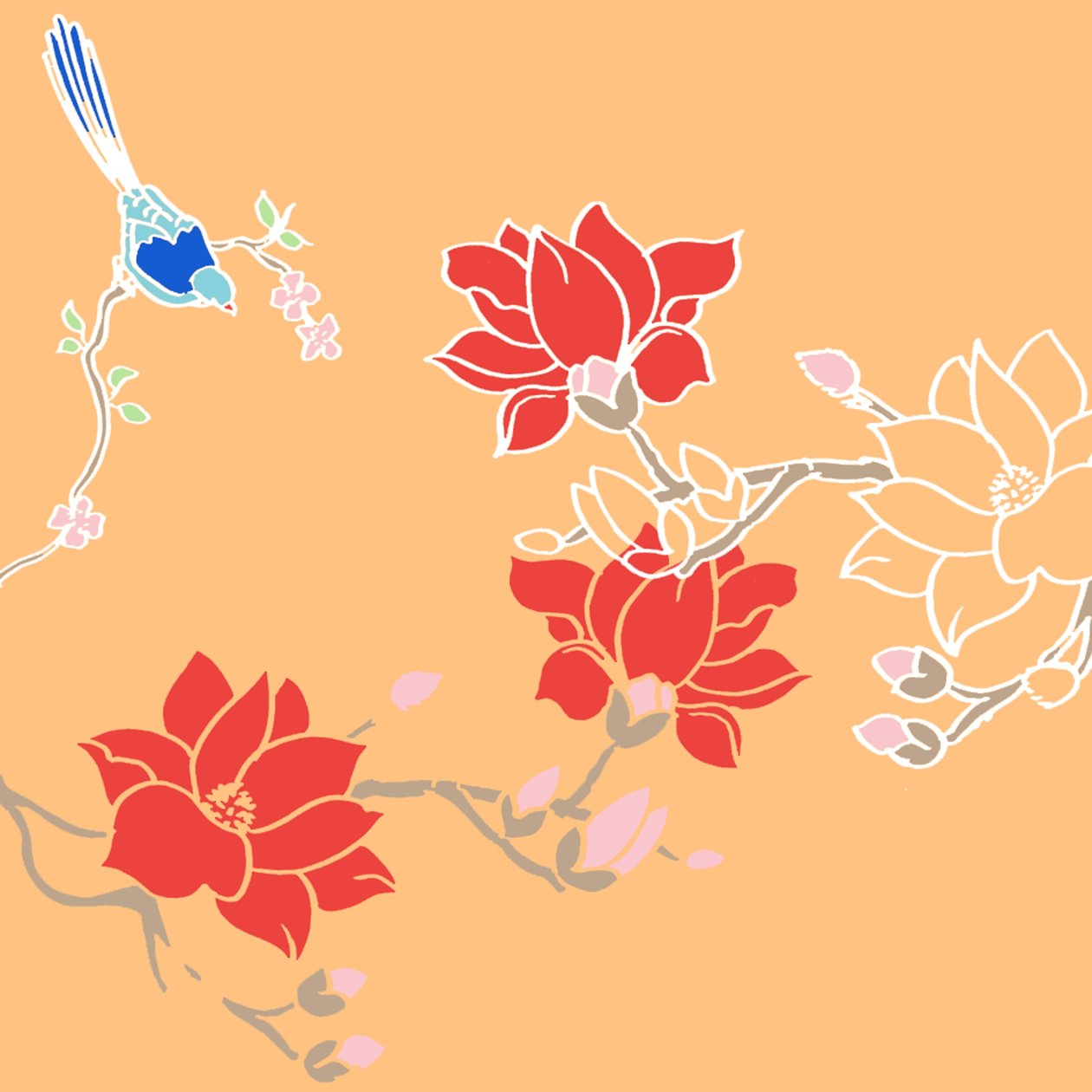 Blossom Birds by Anna Platts