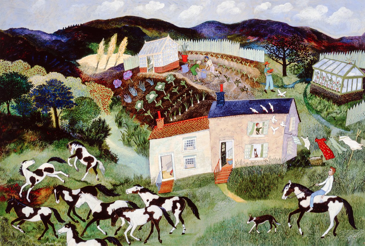 Potato Picking, 2001 by Anna Pugh
