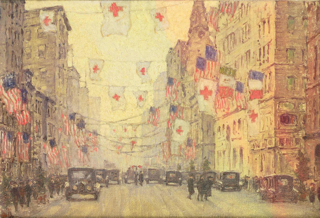 Fifth Avenue in the Armistice Winter by Anna Richards Brewster