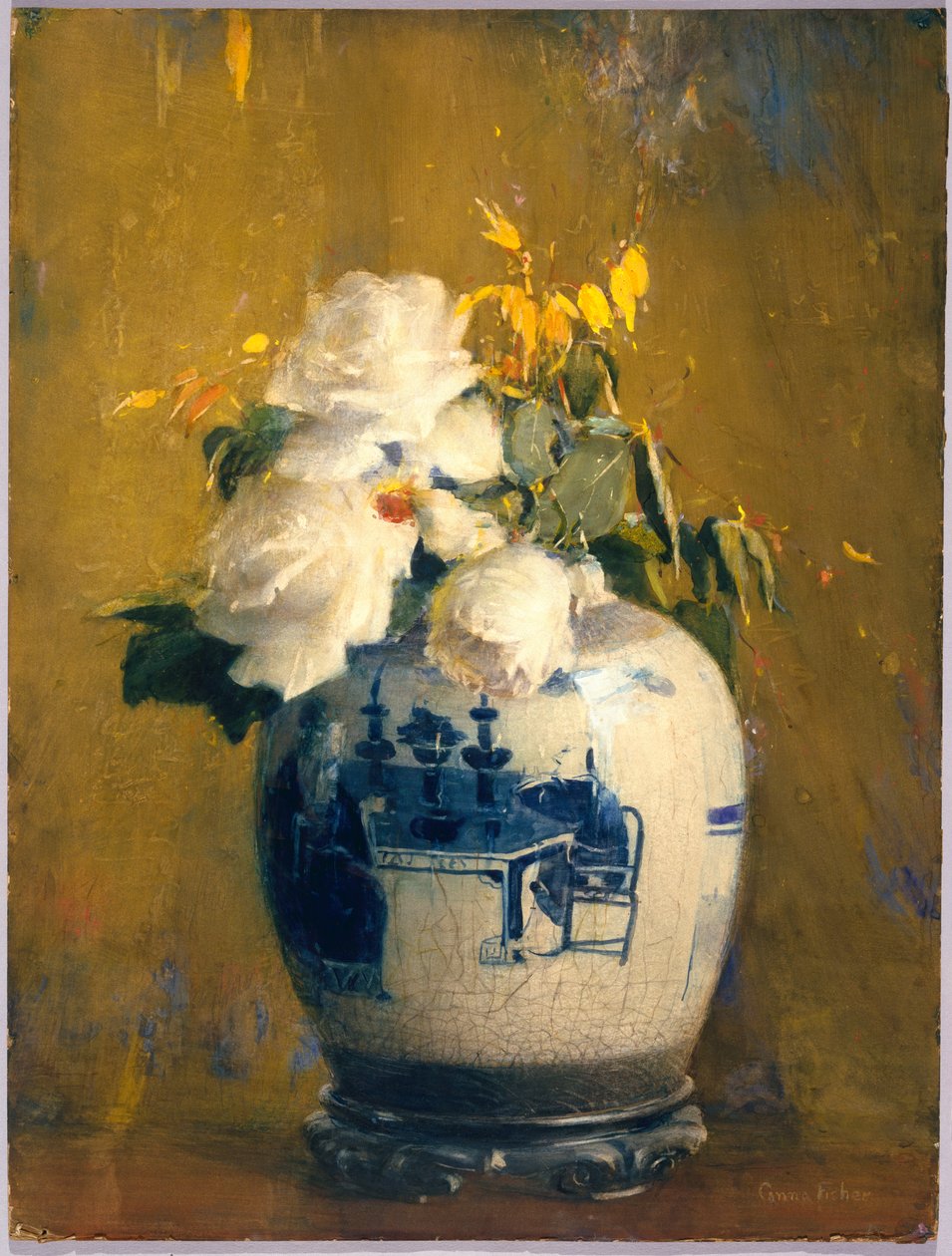 The White Roses, before 1922 by Anna S. Fisher