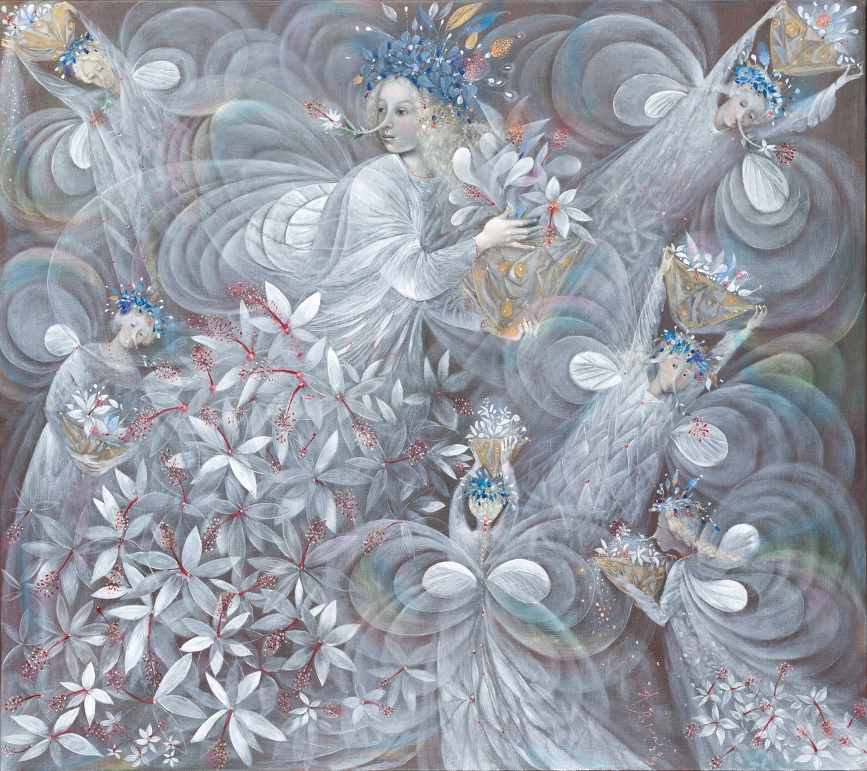 The white hibiscus by Annael Anelia Pavlova