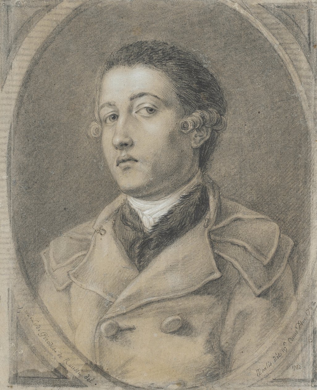 Portrait of a Young Man by Anne-Louis Girodet de Roucy-Trioson