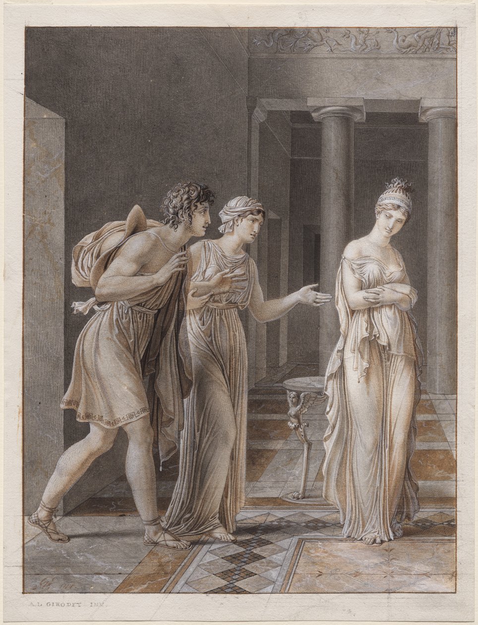 The Meeting of Orestes and Hermione by Anne-Louis Girodet de Roucy-Trioson