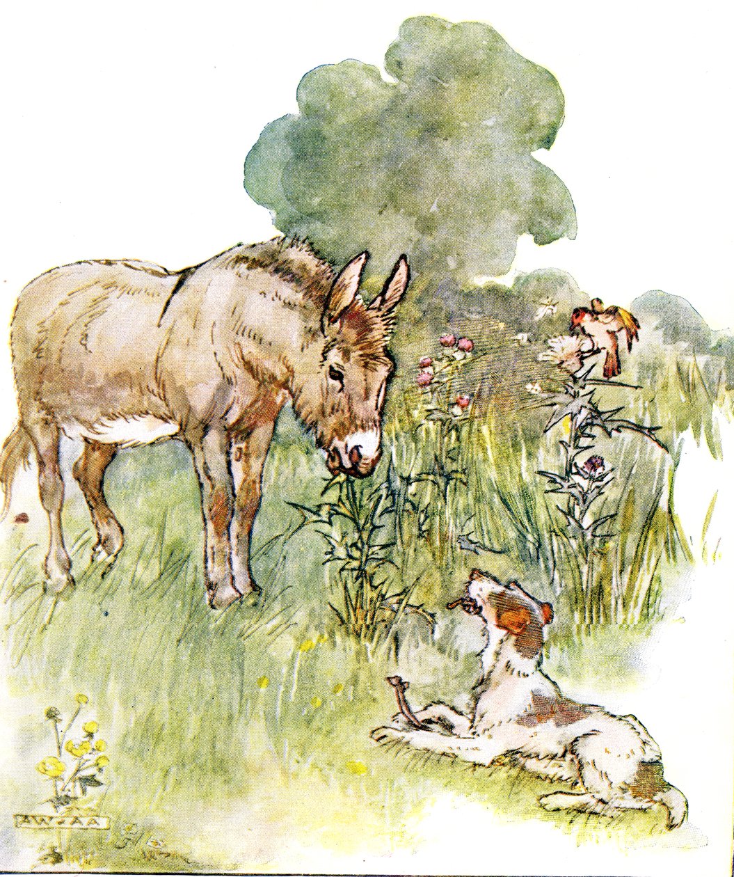 Had a talk to Ponto who came to my field with a bone by Anne Anderson