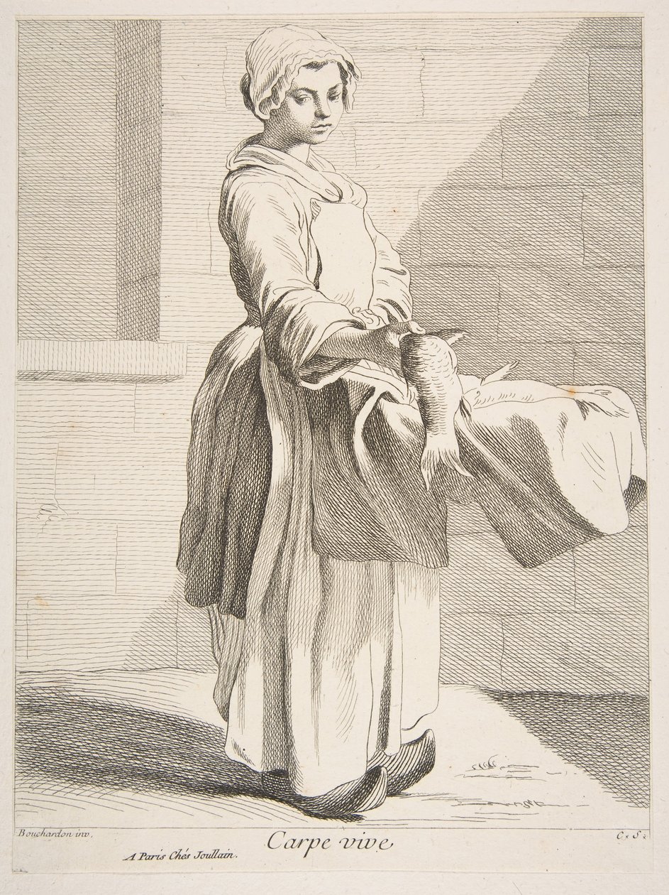 Fish Vendor by Anne Claude Philippe de Caylus