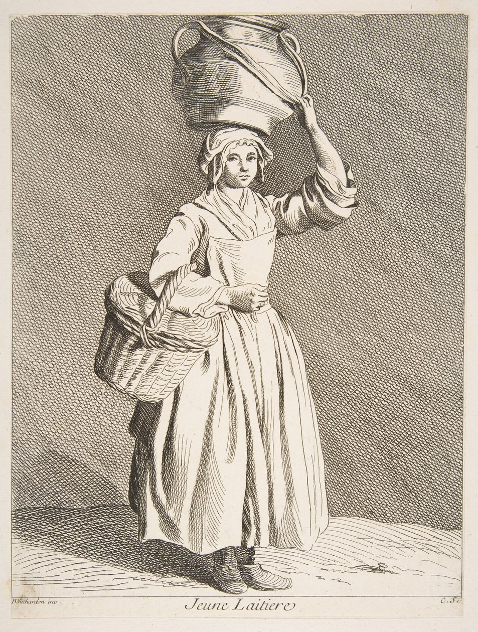 Young Milkmaid by Anne Claude Philippe de Caylus