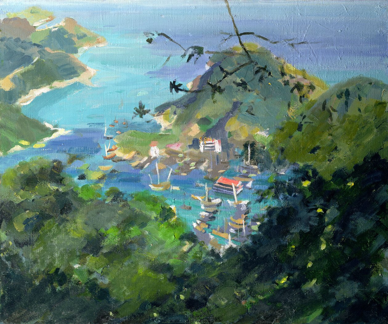 View of Aberdeen from the Peak, Hong Kong by Anne Durham