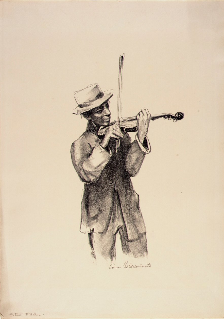 Street Fiddler by Anne Goldthwaite