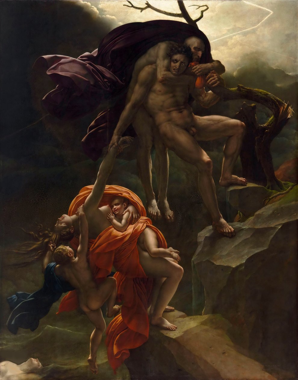 A Deluge Scene by Anne Louis Girodet de Roucy Trioson