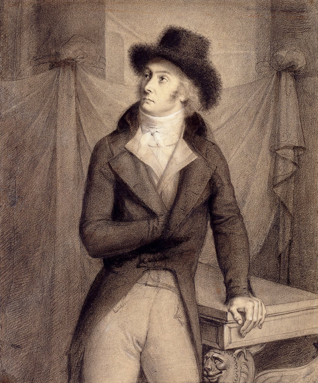 Portrait of a Man, Alleged to be Pierre-Paul Roger-Collard by Anne Louis Girodet de Roucy Trioson