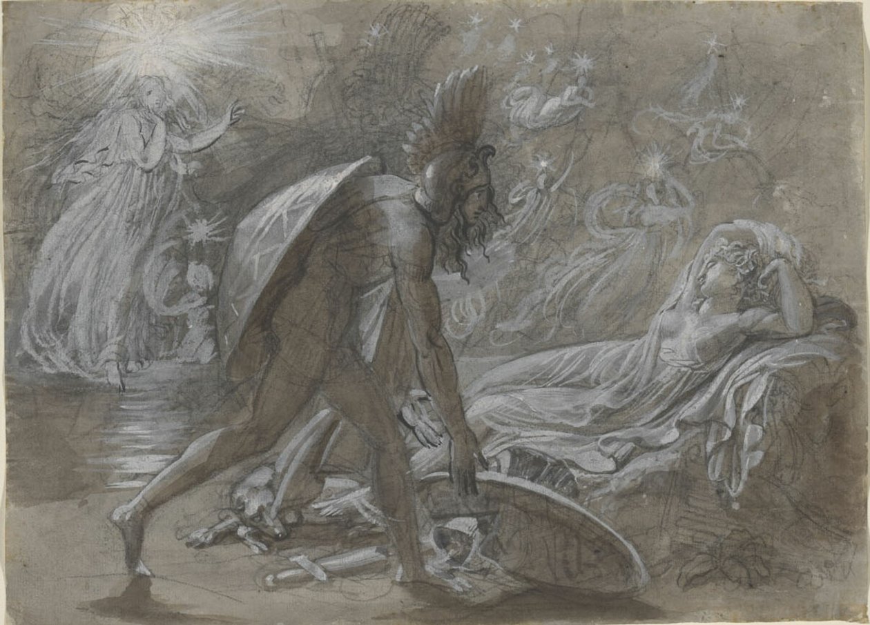 Fingal Mourning Over the Body of Malvina, from Ossian