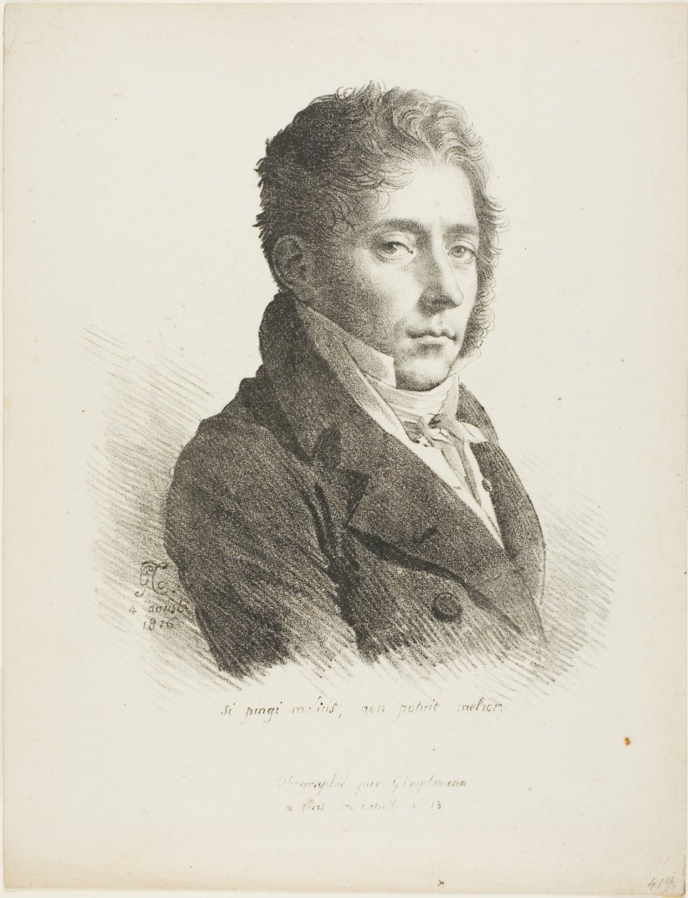 Portrait of Coupin de la Couperie by Anne Louis Girodet de Roussy Trioson