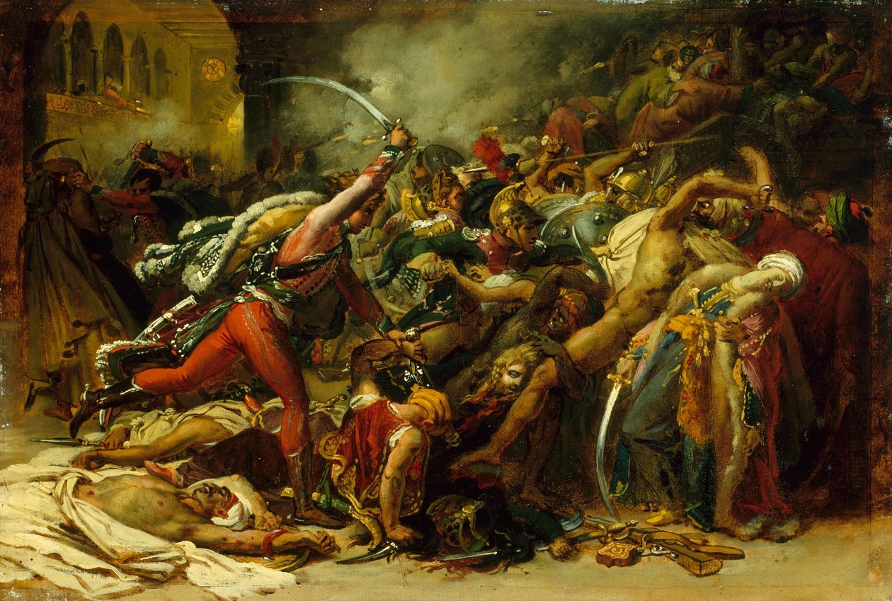 Sketch for The Revolt of Cairo by Anne Louis Girodet de Roussy Trioson