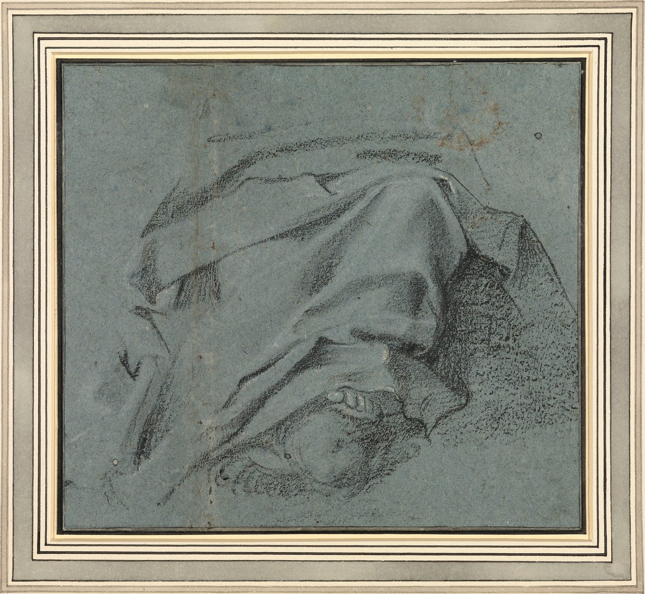 Study for the Drapery Across the Legs of the Virgin for the Assumption Altarpiece, S. Maria del Popolo by Annibale Carracci