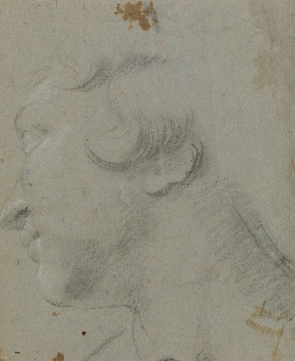 Head of St Catherine by Annibale Carracci