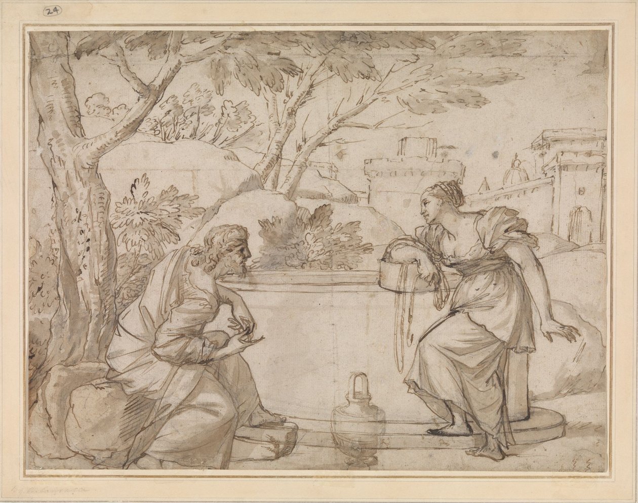 Christ and the Woman of Samaria by Annibale Carracci
