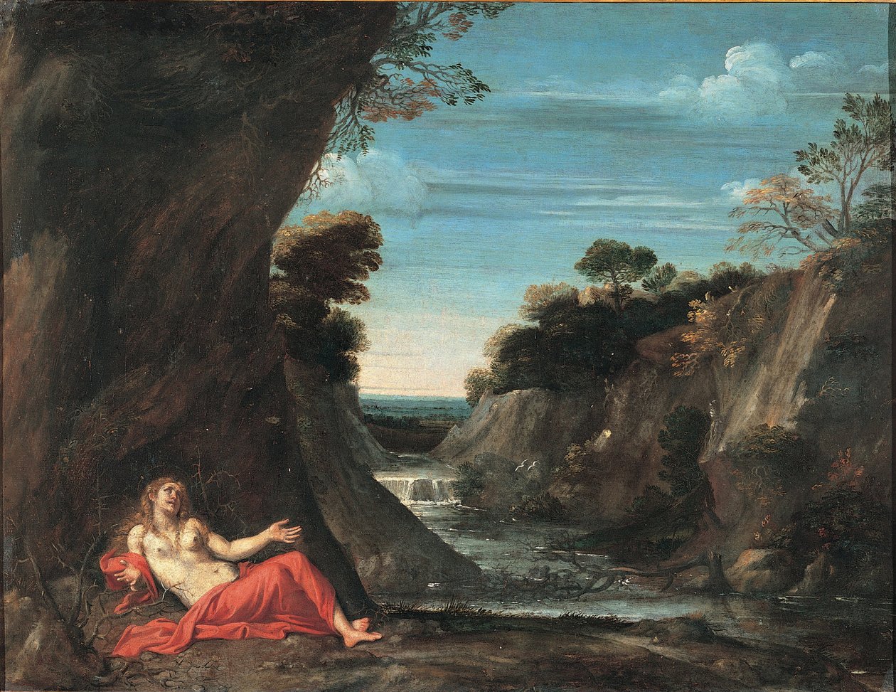 Landscape with the Penitent Magdalene, Between 1601 and 1641 by Annibale Carracci