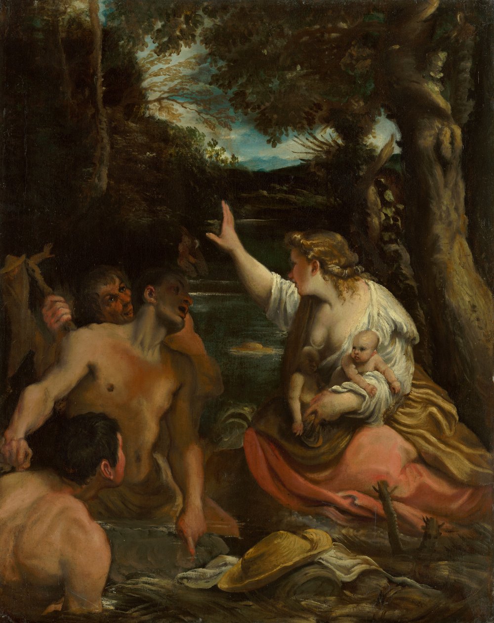 Latona and the Lycian Peasants Latona Protecting her Children