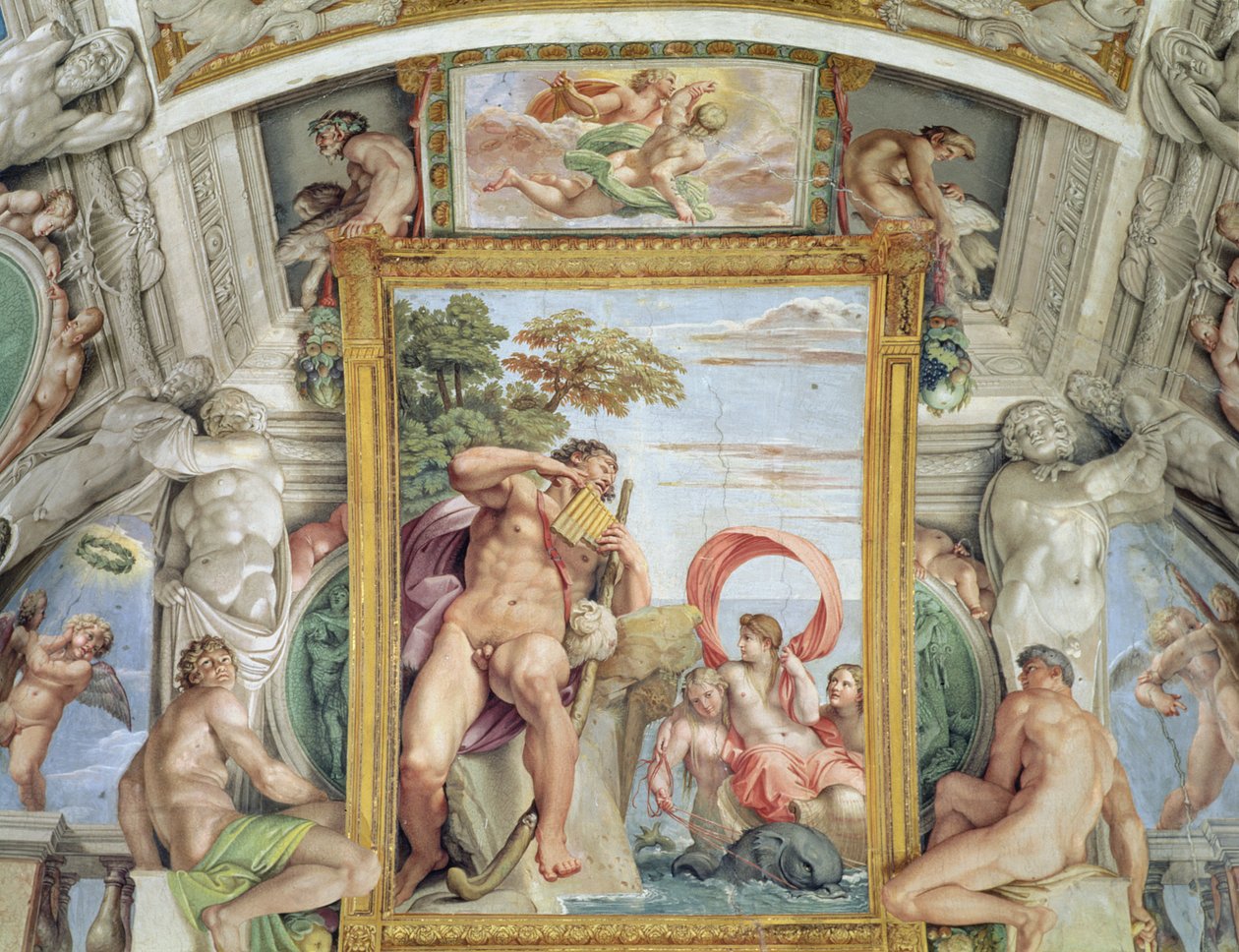 Galleria di Carracci, Polyphemus and Galatea (detail) by Annibale Carracci