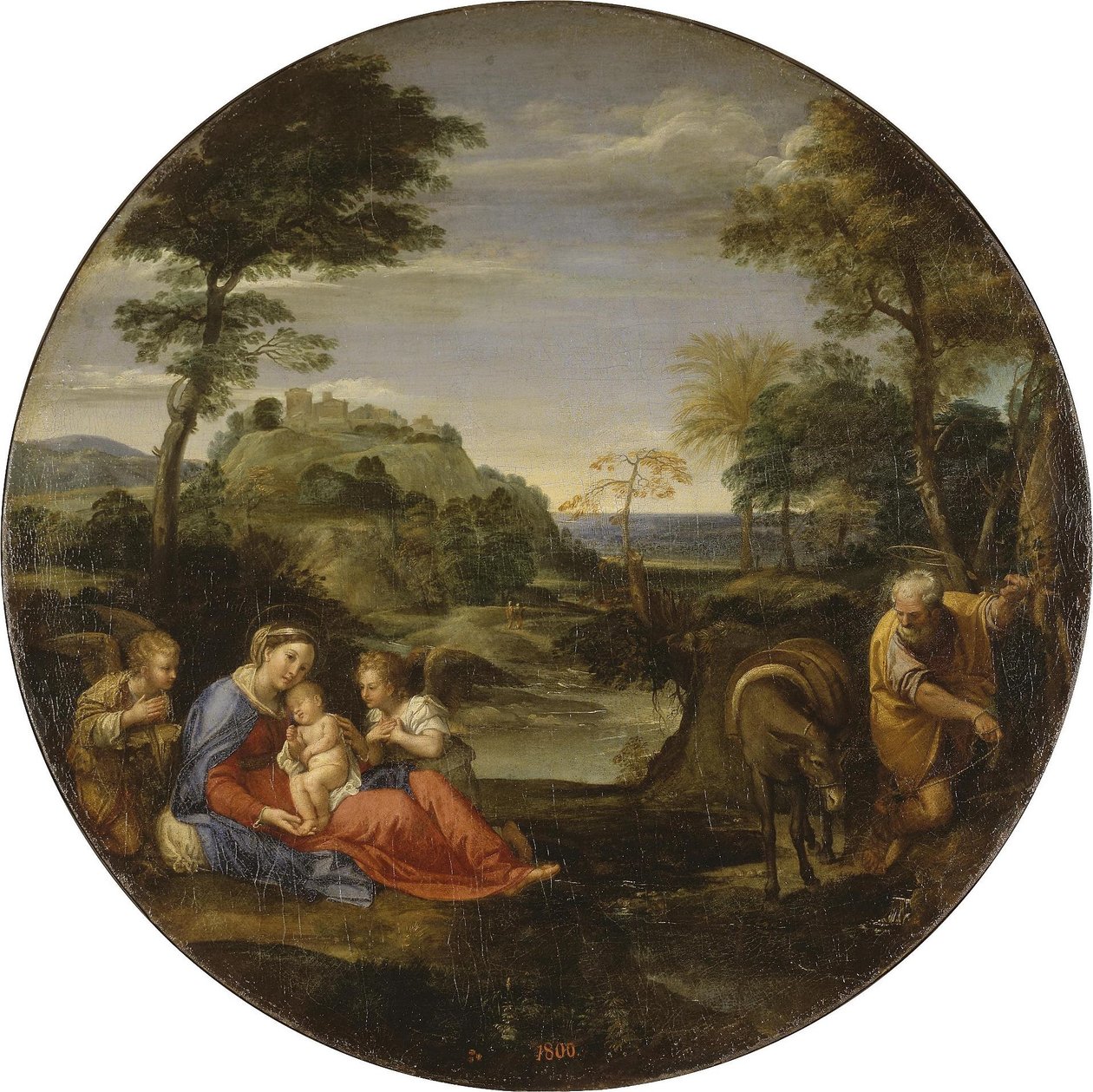The Rest on The Flight into Egypt by Annibale Carracci