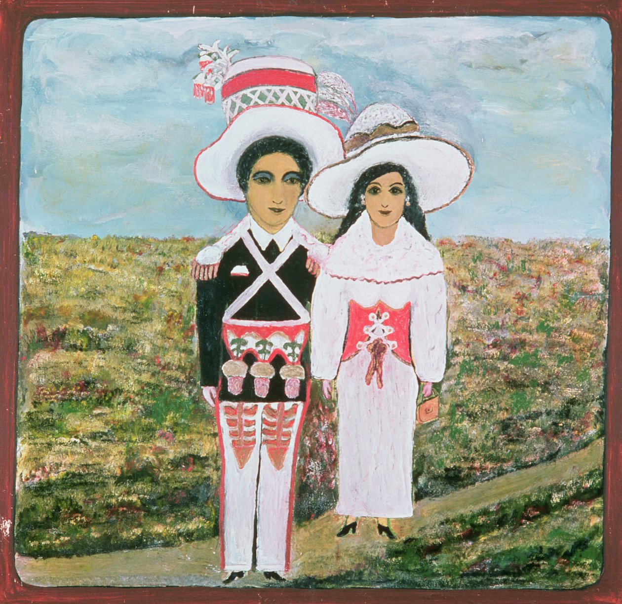 Couple in Peasant costume by Unbekannt Unbekannt