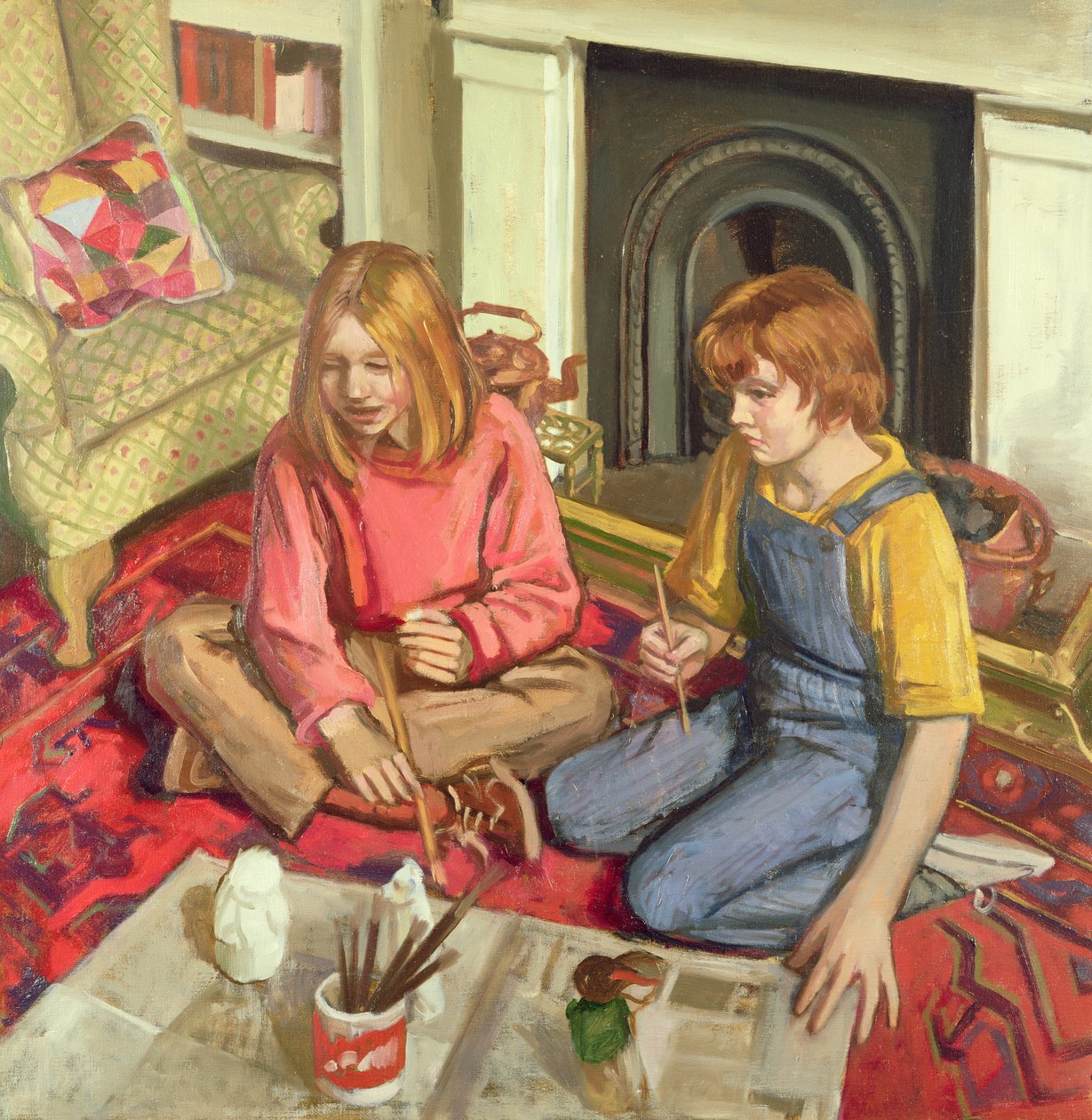 Students of Modelling and Painting by Unbekannt Unbekannt