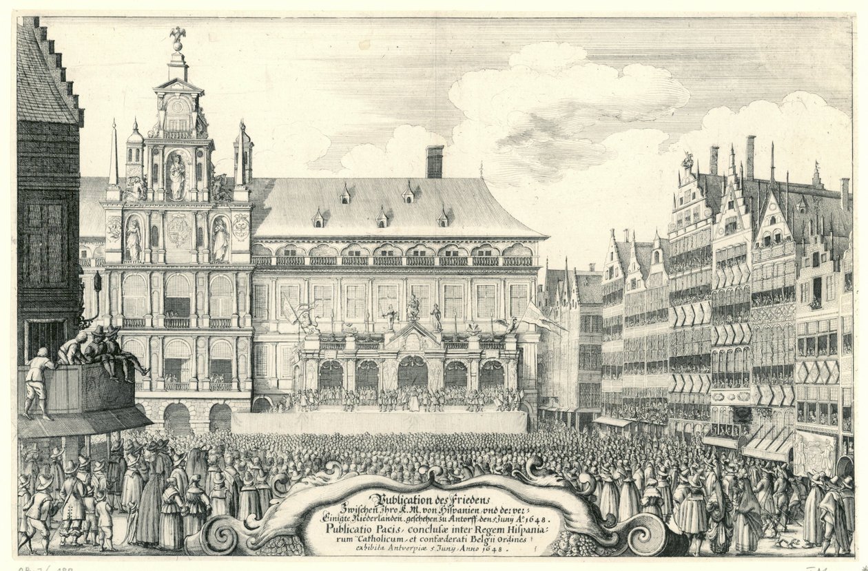 Proclamation of the Peace of Münster in Antwerp, 1648 by Anonymous