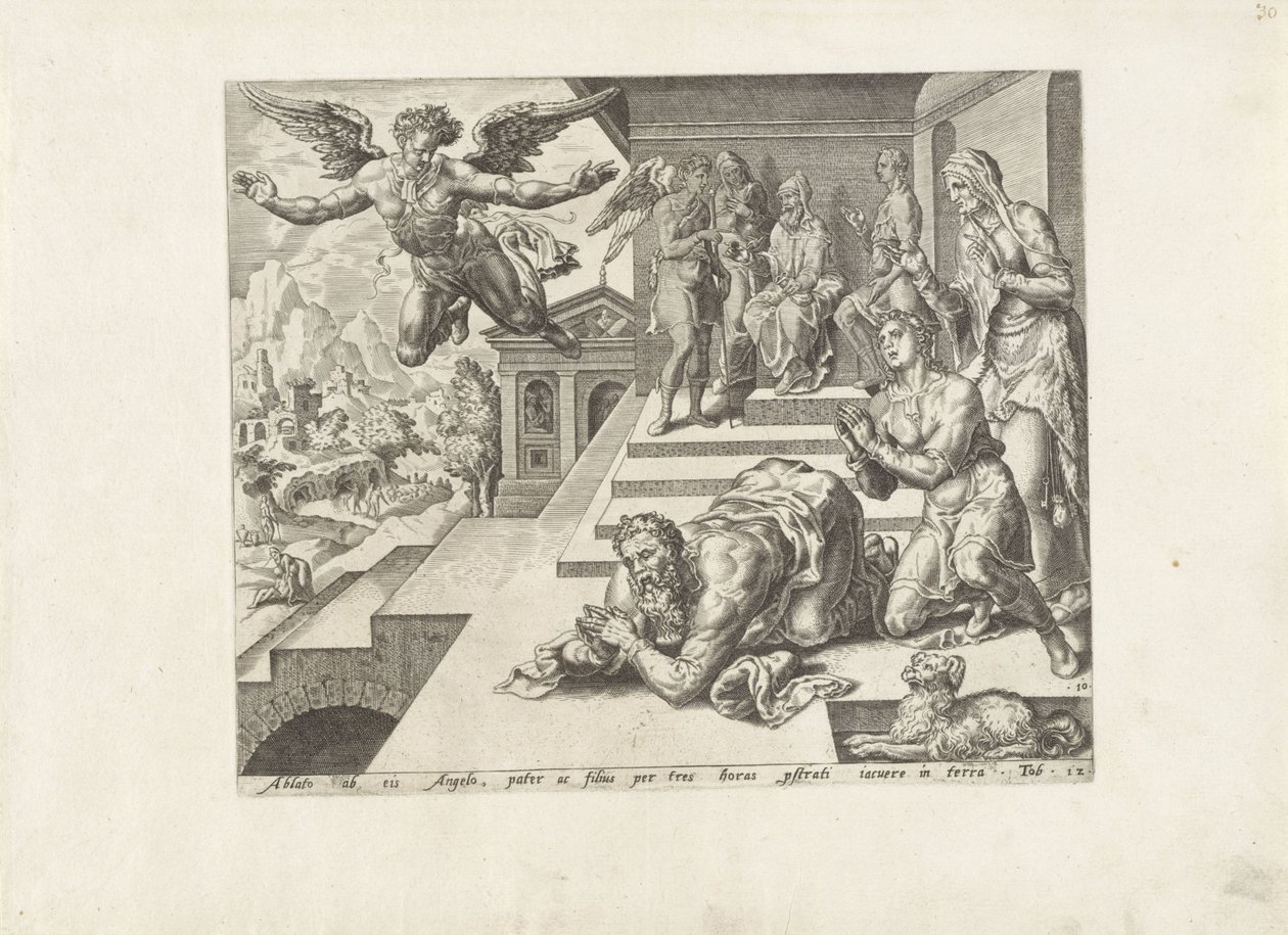 Farewell of the Archangel Raphael (series title: Story of Tobias) by Anonymous