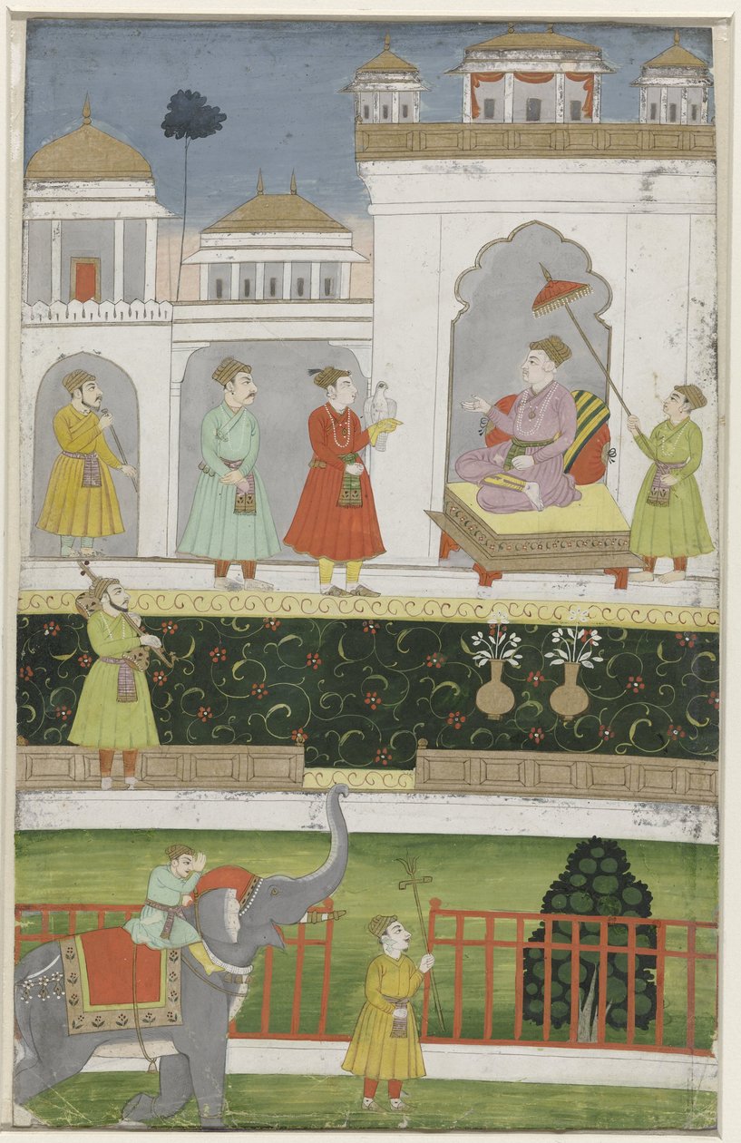 Akbar Sitting on His Throne by Anonymous